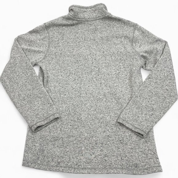 Eddie Bauer Gray 1/4 Zip Fleece Pullover Sweater Men's Large Tall LT - Picture 9 of 9